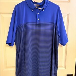 Peter Millar Blue Performance Polo Shirt